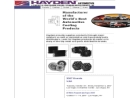 Website Snapshot of HAYDEN AUTOMOTIVE
